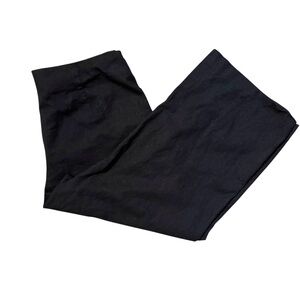 GAP Polished Linen Cropped Flare Black Pant, Sz 18, VGUC